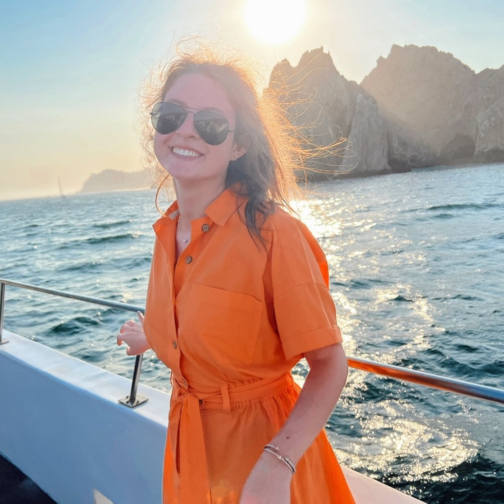 Free People Orange Romper